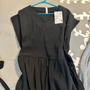 Latched Mama NWT 2X black coastal cotton dress